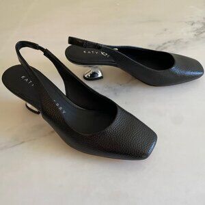 Katy Perry Laterr Sling Back in Black Size 6